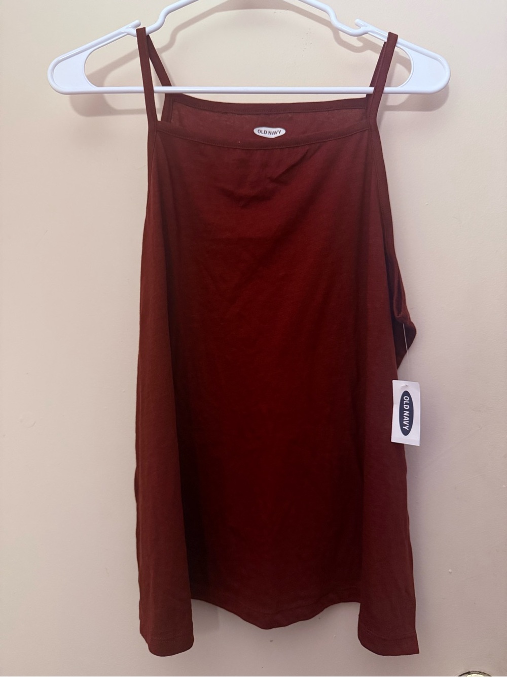 NWT Old Navy Everywear Cami Tank Top Burgundy Maroon Size L